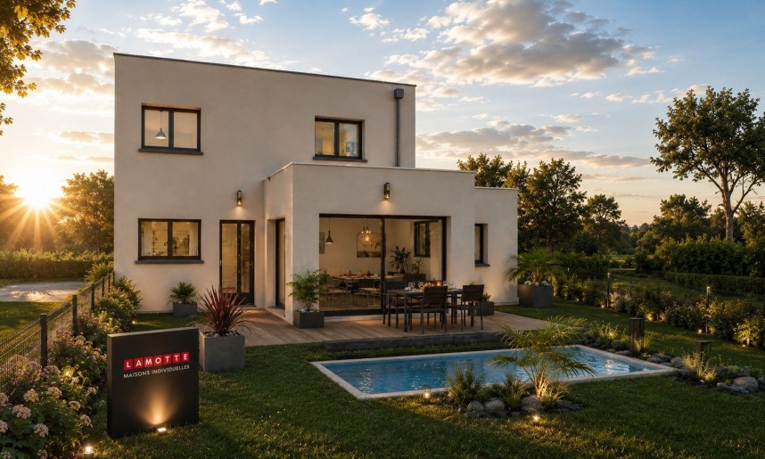 Terrain + Maison neuve de 131&nbsp;m² à Chavagne
