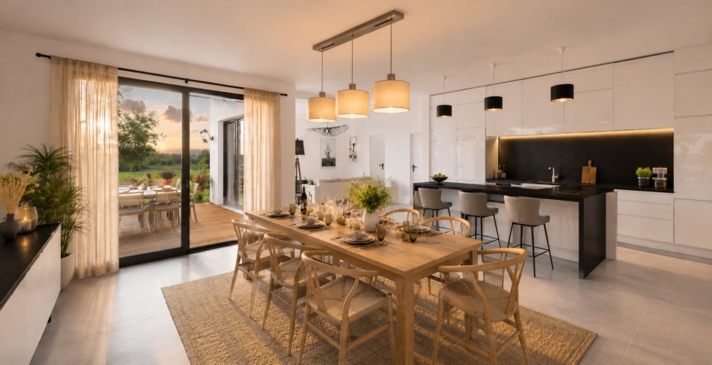 Terrain + Maison neuve de 218&nbsp;m² à Lohéac