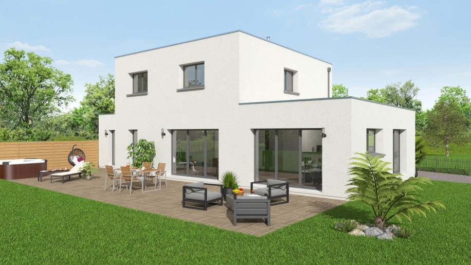 Terrain + Maison neuve de 169&nbsp;m² à Laillé