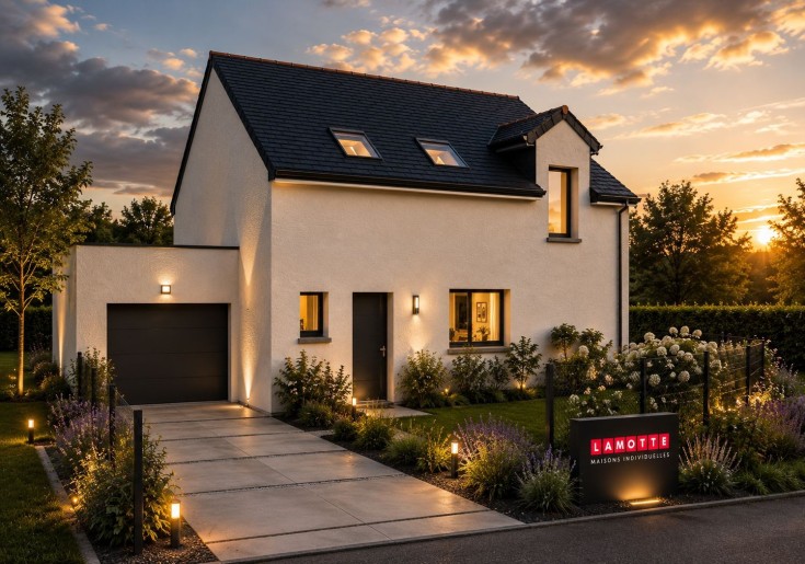 Terrain + Maison neuve de 120&nbsp;m² à Québriac
