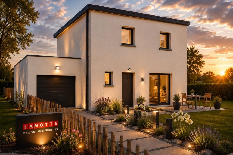 Terrain + Maison neuve de 85&nbsp;m² à Langan