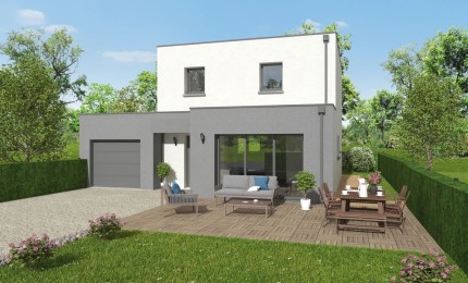 Terrain + Maison neuve de 98&nbsp;m² à Cornillé