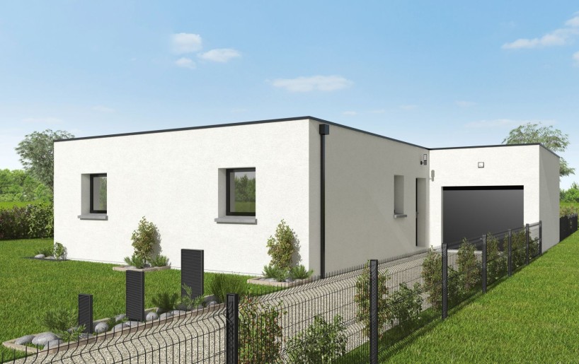 Terrain + Maison neuve de 105 m² à Cornillé