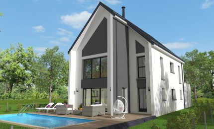 Terrain + Maison neuve de 142 m² à Montreuil-sur-Ille