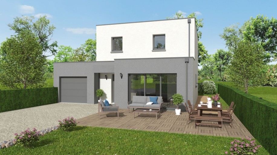 Terrain + Maison neuve de 98 m² à Cornillé