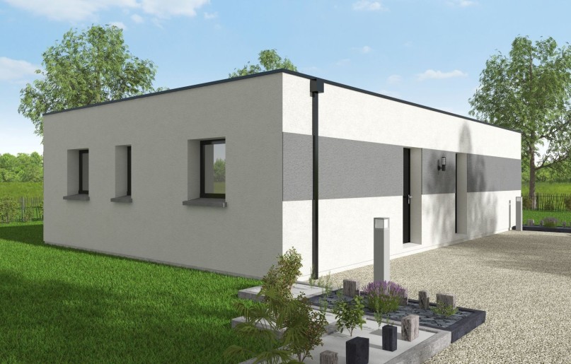 Terrain + Maison neuve de 75 m² à Bourgbarré