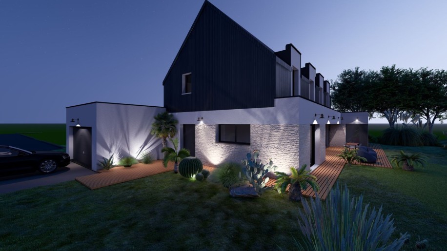 Terrain + Maison neuve de 140 m² à Merdrignac