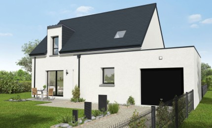 Terrain + Maison neuve de 105 m² à Guignen