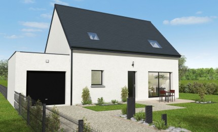 Terrain + Maison neuve de 105 m² à Merdrignac