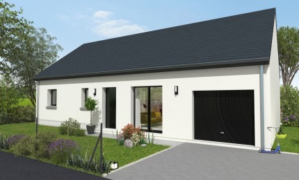 Terrain + Maison neuve de 85 m² à Saint-Aubin-du-Cormier