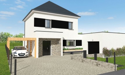 Terrain + Maison neuve de 112 m² à Lanvollon