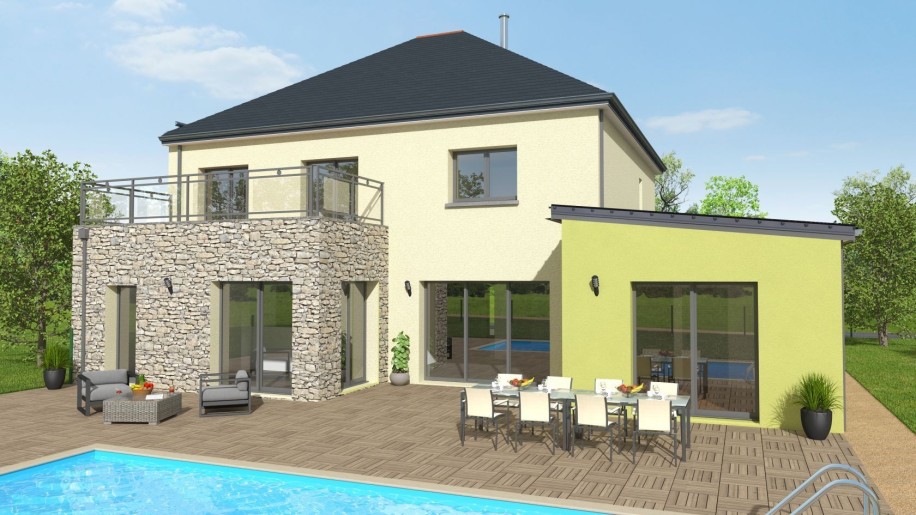 Terrain + Maison neuve de 227 m² à Saint-Georges-de-Chesné