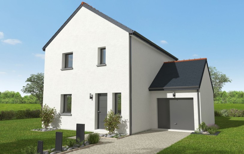 Terrain + Maison neuve de 95 m² à Fougères