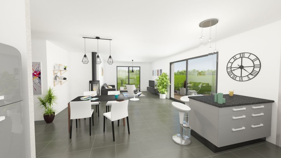 Terrain + Maison neuve de 118 m² à Taden