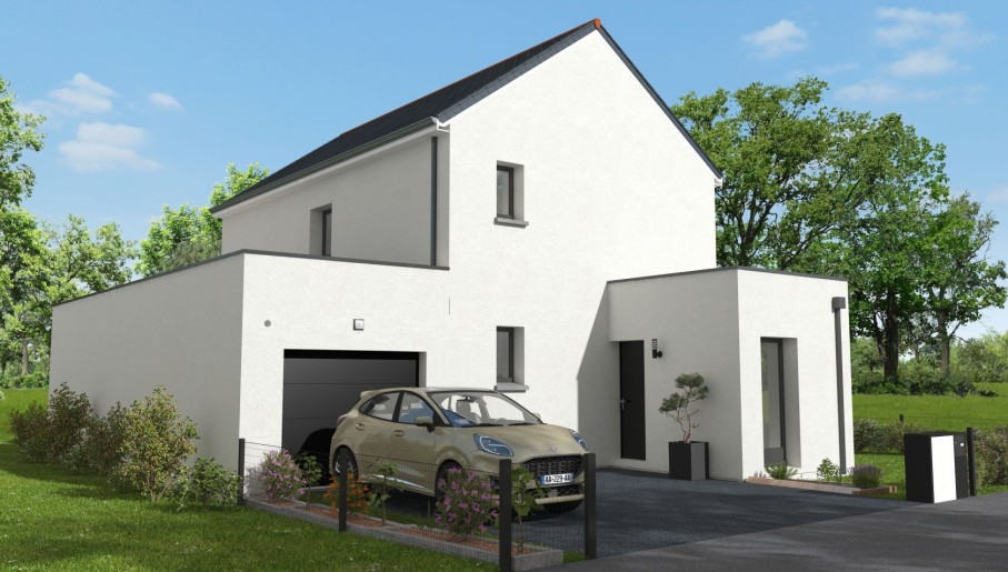 Terrain + Maison neuve de 133 m² à Montreuil-sur-Ille