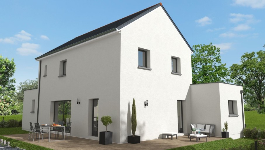 Terrain + Maison neuve de 133 m² à Montreuil-sur-Ille