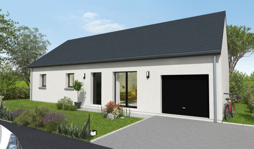 Terrain + Maison neuve de 95 m² à Fougères