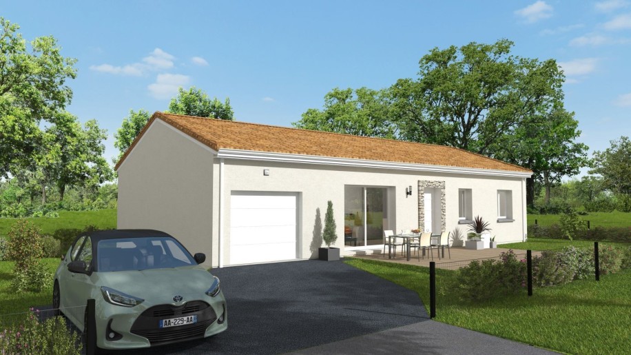 Terrain + Maison neuve de 94 m² à Bouaye