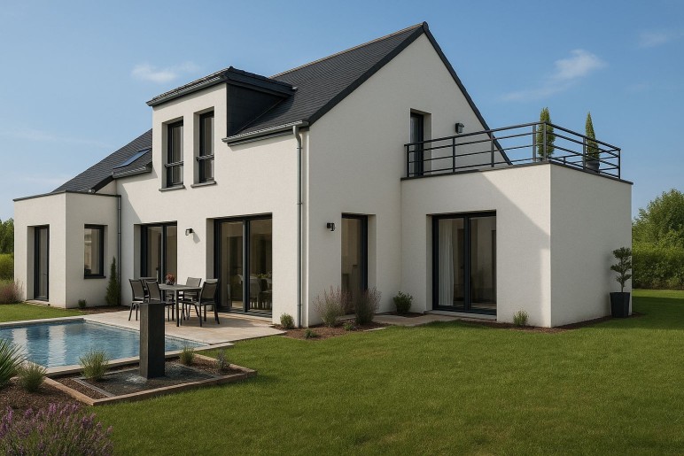 Terrain + Maison neuve de 243 m² à Plélan-le-Petit