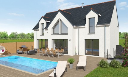 Terrain + Maison neuve de 135 m² à Plesder