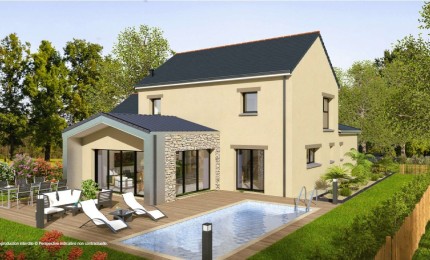 Terrain + Maison neuve de 148 m² à Iffendic