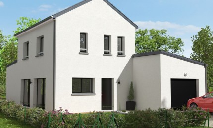 Terrain + Maison neuve de 107 m² à Plesder