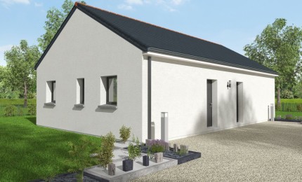 Terrain + Maison neuve de 85 m² à Guignen