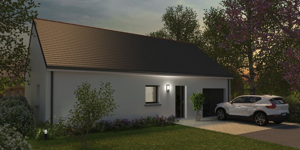 Terrain + Maison neuve de 100 m² à Saint-Méloir-des-Ondes