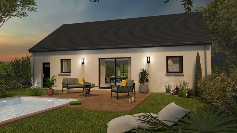 Terrain + Maison neuve de 75 m² à Dinan
