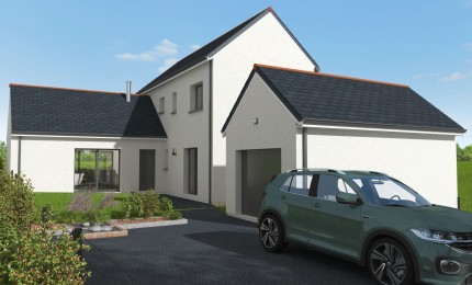 Terrain + Maison neuve de 131 m² à Langrolay-sur-Rance