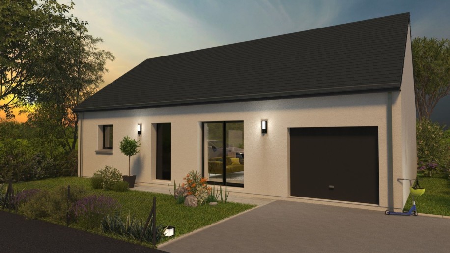 Terrain + Maison neuve de 75 m² à Le Vivier-sur-Mer