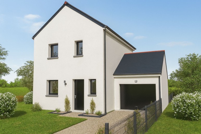 Terrain + Maison neuve de 85 m² à Plerguer