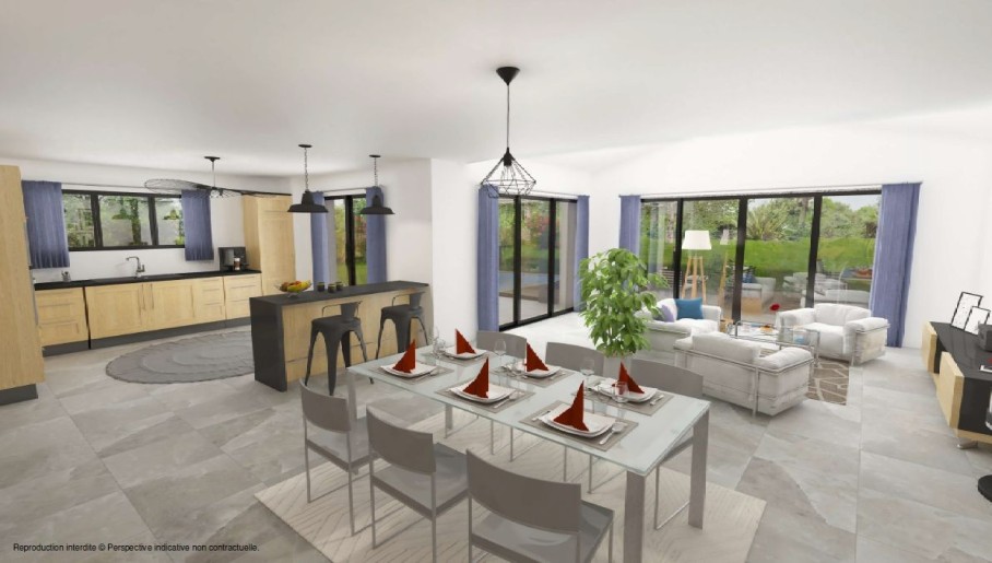 Terrain + Maison neuve de 148&nbsp;m² à Langrolay-sur-Rance