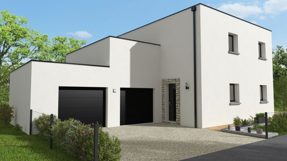 Terrain + Maison neuve de 153&nbsp;m² à Pleurtuit