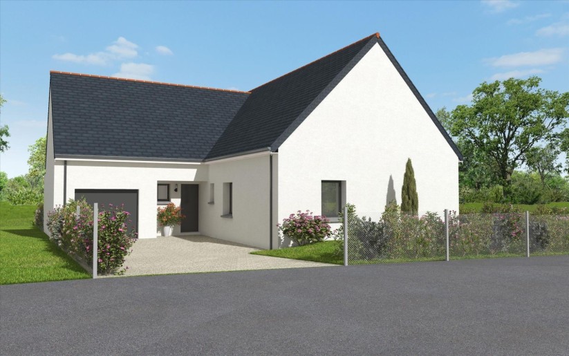 Terrain + Maison neuve de 107&nbsp;m² à Saint-Samson-sur-Rance