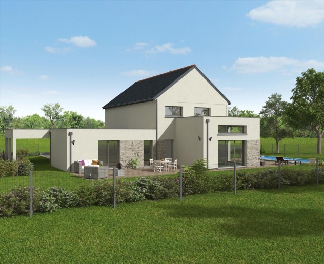 Terrain + Maison neuve de 235&nbsp;m² à Hirel