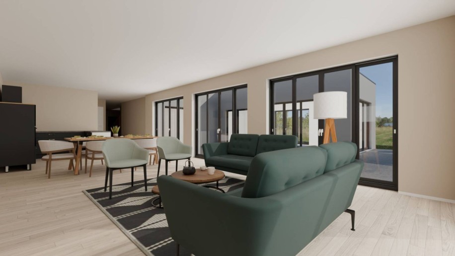 Terrain + Maison neuve de 200&nbsp;m² à Saint-Méloir-des-Ondes