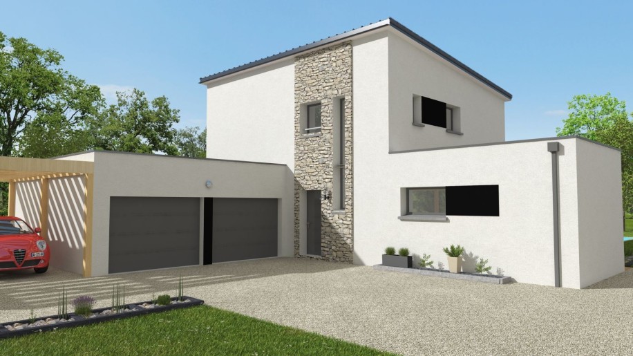 Terrain + Maison neuve de 144&nbsp;m² à Pleurtuit