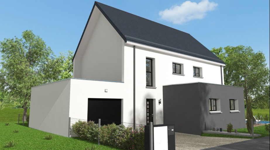 Terrain + Maison neuve de 142&nbsp;m² à Le Hinglé