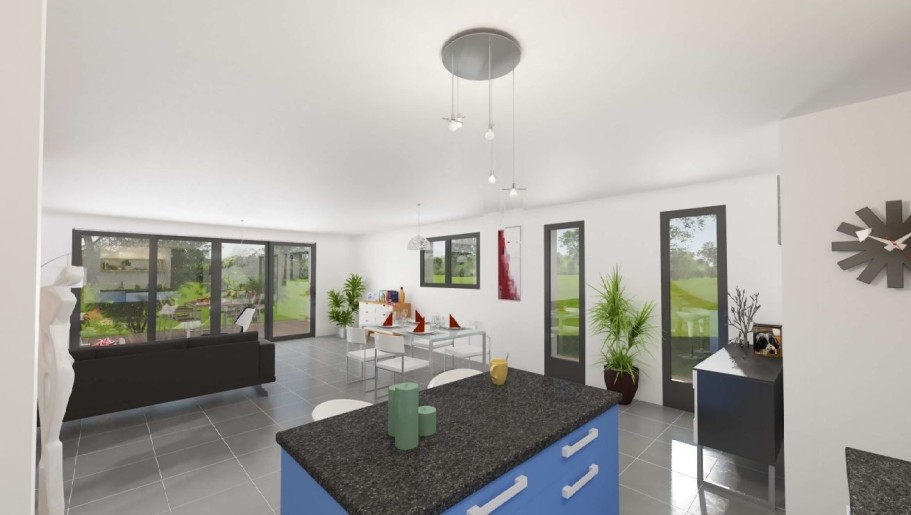 Terrain + Maison neuve de 130&nbsp;m² à La Gouesnière