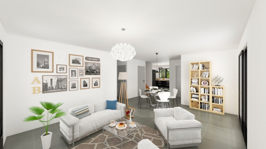 Terrain + Maison neuve de 102&nbsp;m² à La Gouesnière