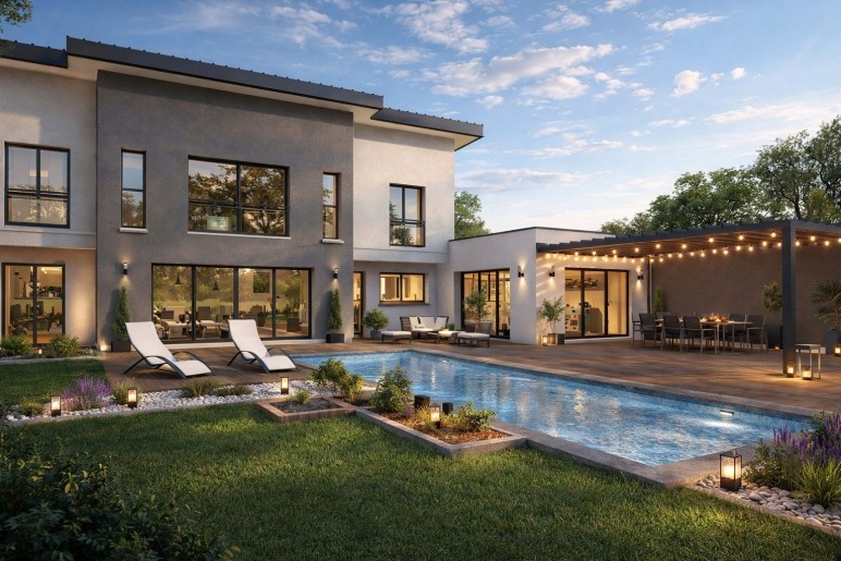 Terrain + Maison neuve de 110&nbsp;m² à Le Minihic-sur-Rance