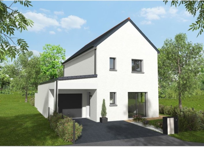 Terrain + Maison neuve de 93&nbsp;m² à La Gouesnière