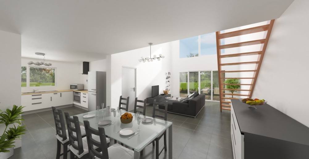 Terrain + Maison neuve de 106&nbsp;m² à Pleurtuit