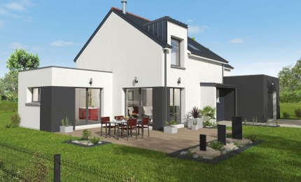 Terrain + Maison neuve de 119&nbsp;m² à Saint-Judoce