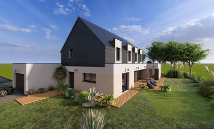 Terrain + Maison neuve de 150&nbsp;m² à Pleurtuit