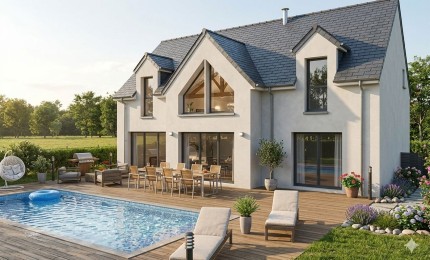 Terrain + Maison neuve de 130&nbsp;m² à Saint-Malo