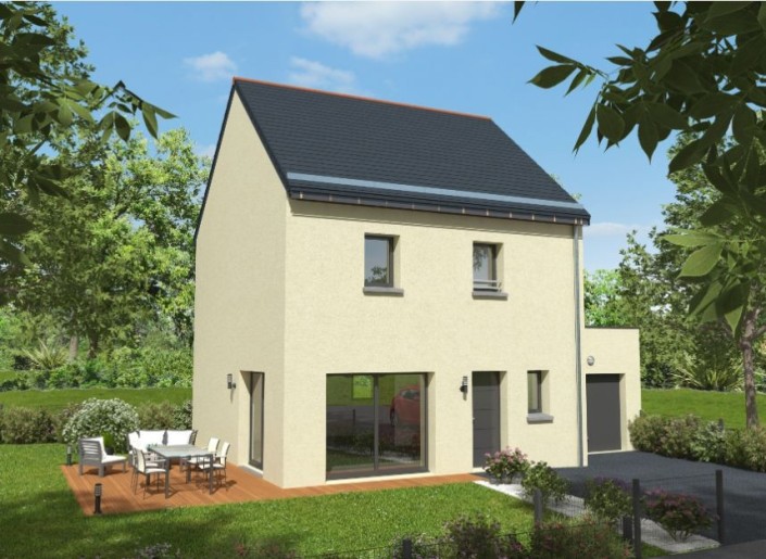 Terrain + Maison neuve de 81&nbsp;m² à Langrolay-sur-Rance