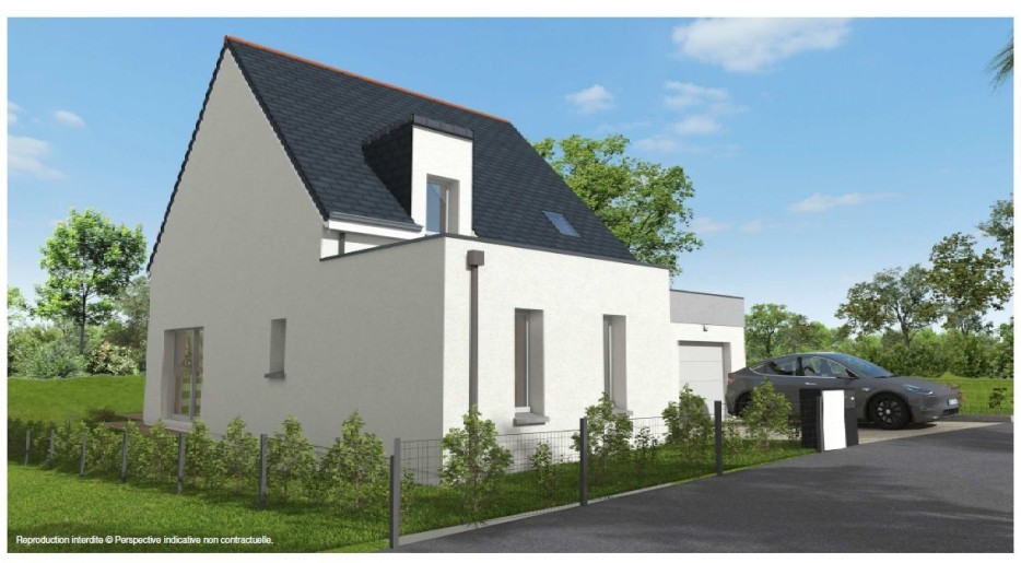 Terrain + Maison neuve de 124&nbsp;m² à Le Hinglé