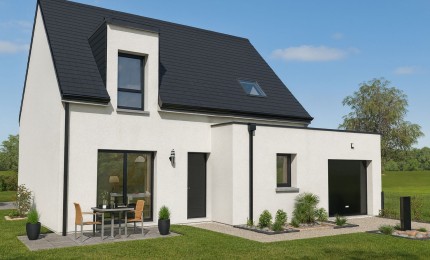 Terrain + Maison neuve de 95&nbsp;m² à Pleugueneuc